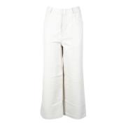 Leren broek 1972 Desa , White , Dames