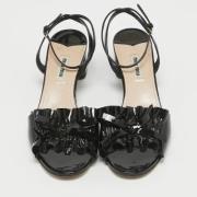 Pre-owned Fabric sandals Miu Miu Pre-owned , Black , Dames