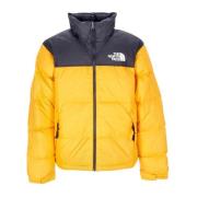 Retro Nuptse Cone Oranje Donsjas The North Face , Yellow , Heren