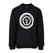 Katoenen sweatshirt met unieke stijl Versace Jeans Couture , Black , H...