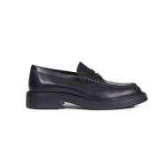 Zwarte leren instap mocassins Tod's , Black , Heren