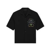 Zwarte Pool Cue Shirt met Logo Amiri , Black , Heren