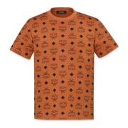 T-shirt gemaakt van biologisch katoen met gedrukt Maxi-monogram MCM , ...