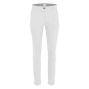 Stijlvolle Chino Broek Off White DNM Pure , White , Dames