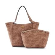 Stijlvolle Shopper Tas in Bruin Manila Grace , Brown , Dames