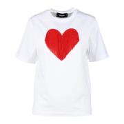 Tshirt Dsquared2 , White , Dames