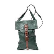 Pre-owned Leather handbags Prada Vintage , Green , Dames