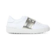 Witte open sneakers met gekleurd band Valentino Garavani , White , Dam...