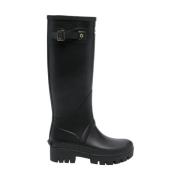 Zwarte Snowdon Tall Welly Laarzen Barbour , Black , Dames