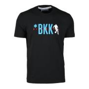 Katoen Elastaan T-shirt Bikkembergs , Black , Heren