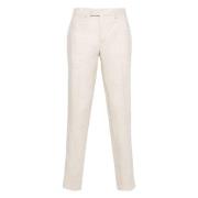 Bruine Linnen Casual Broek J.Lindeberg , Brown , Heren