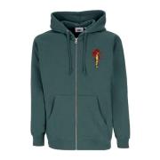 Draken Zip Hood Fleece Sweatshirt Obey , Green , Heren