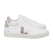 Innovatieve Chroomvrije Leren Sneakers Veja , White , Dames