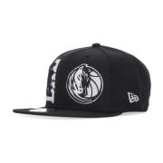 Dallas Mavericks Platte Klep Snapback Pet New Era , Black , Unisex