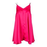 Elegante Polyester Jurk Simona Corsellini , Pink , Dames