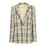 Dames Knopen Blazer Patrizia Pepe , Beige , Dames