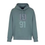 Geborduurde logo hoodie - Groen Armani Exchange , Green , Heren