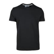 Katoen Elastaan T-shirt Bikkembergs , Black , Heren