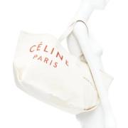 Pre-owned Canvas handbags Celine Vintage , Beige , Dames