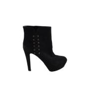 Pre-owned Suede boots Sergio Rossi Pre-owned , Black , Dames