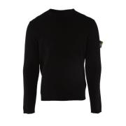 Katoen Zwarte Trui Heren Stijl 7815507d8 Stone Island , Black , Heren