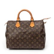 Pre-owned Canvas handbags Louis Vuitton Vintage , Brown , Dames