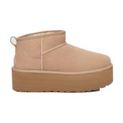 Moderne Ultra Mini Laarzen UGG , Beige , Dames