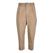 Katoen Elastaan Broek Hugo Boss , Brown , Dames