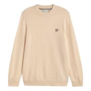 Luxe Cashmere Blend Crew Neck Jumper Lyle & Scott , Beige , Heren