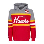 NBA Headcoach Hoodie Scarlet Mitchell & Ness , Red , Heren