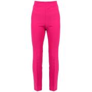 Fuchsia Pullover met Slim-Fit Stijl Pinko , Red , Dames