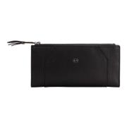 Dames Clutch Portemonnee Piquadro , Black , Dames