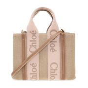 ‘Woody Small’ shopper tas Chloé , Beige , Dames