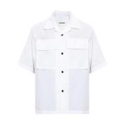 Katoenen shirt Jil Sander , White , Heren