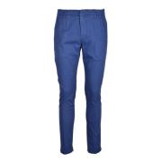 Katoen Elastaan Broek Dondup , Blue , Heren