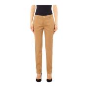 Beige Chino Broek voor Moderne Vrouwen Liu Jo , Brown , Dames