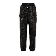 Pailletten Joggingbroek voor vrouwen Pinko , Black , Dames