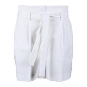 Casual Denim Blend Shorts Eleventy , White , Dames