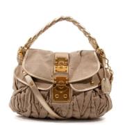 Pre-owned Fabric handbags Miu Miu Pre-owned , Gray , Dames