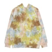 Tie Dye Hoodie Fleece Trui Obey , Multicolor , Heren