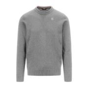 Sebastien Lambswool Pullover K-Way , Gray , Heren