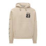 Logo Skate Hoodie Off White , Beige , Heren