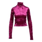 Stijlvolle Rekbare Top Pinko , Purple , Dames