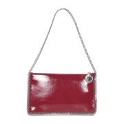 Rode patent kettingband clutch Stella McCartney , Red , Dames