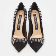 Pre-owned Suede heels Sergio Rossi Pre-owned , Black , Dames