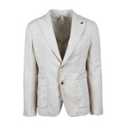 Beige Blazer voor Heren Alessandro Dell'Acqua , White , Heren