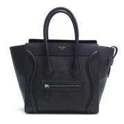 Pre-owned Leather celine-bags Celine Vintage , Black , Dames