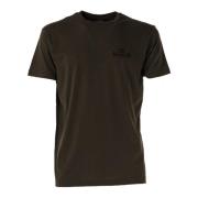 Heren Crew Neck T-shirt JIM Model Museum , Green , Heren