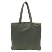 Pre-owned Canvas shoulder-bags Prada Vintage , Green , Dames