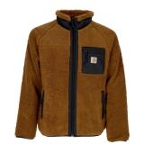 Sherpa Hoge Hals Rits Jas Bruin/Zwart Carhartt Wip , Brown , Heren